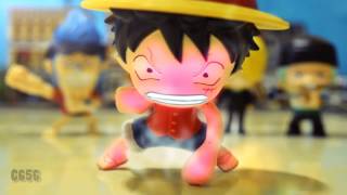 vidéo Luffy vs Cell en Stop Motion
